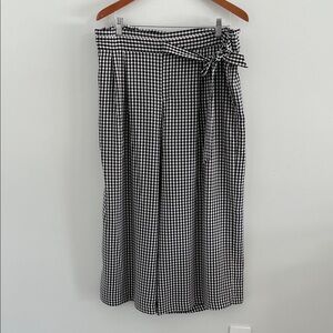 Philosophy‎ Blue and White Checkered high waist palazzo pants wide leg